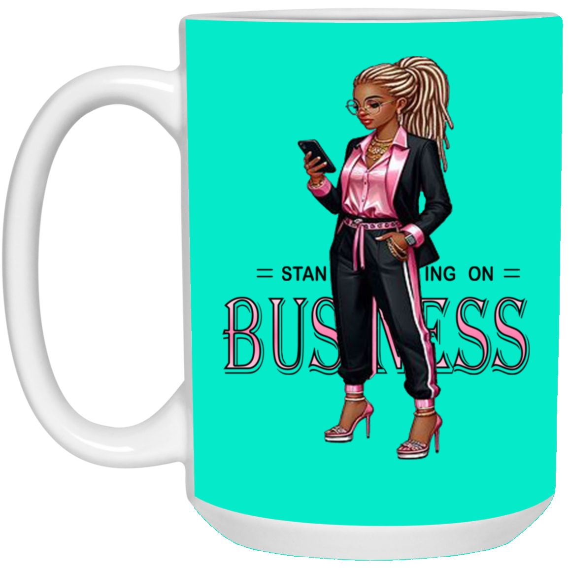 Standing on Business-Dreads-15oz White Mug