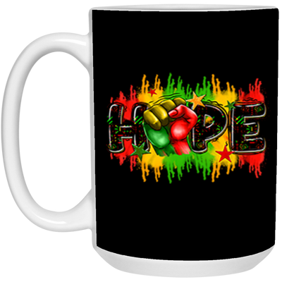 Hope Fist-15oz White Mug