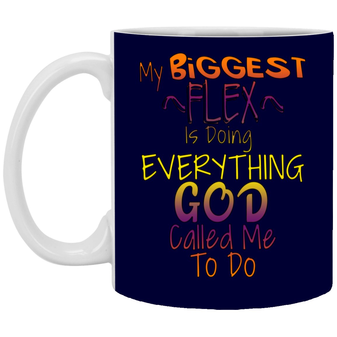 Biggest Flex-11oz White Mug