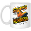 Standing on Business-Tim Boot-11oz White Mug