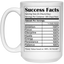 Success Facts-15oz White Mug