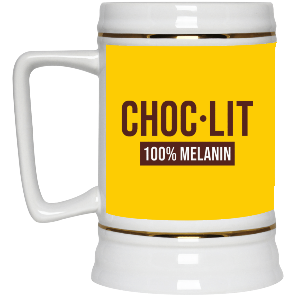 Choc-Lit-Beer Stein 22oz.