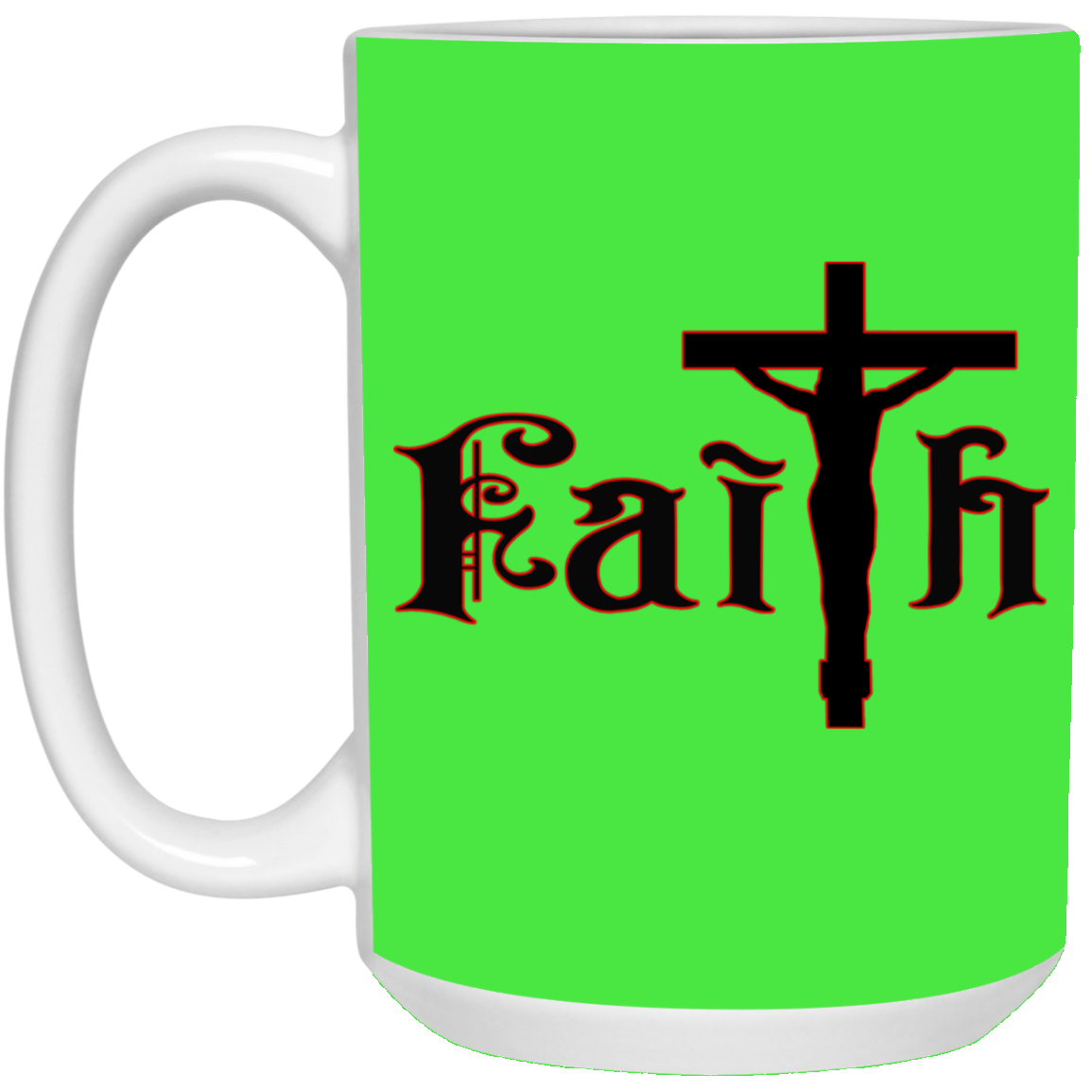 Faith-15oz White Mug
