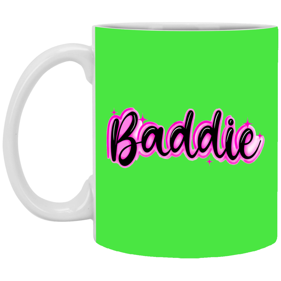 Baddie Gradient-11oz White Mug