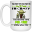 Crazy Yoda-15oz White Mug