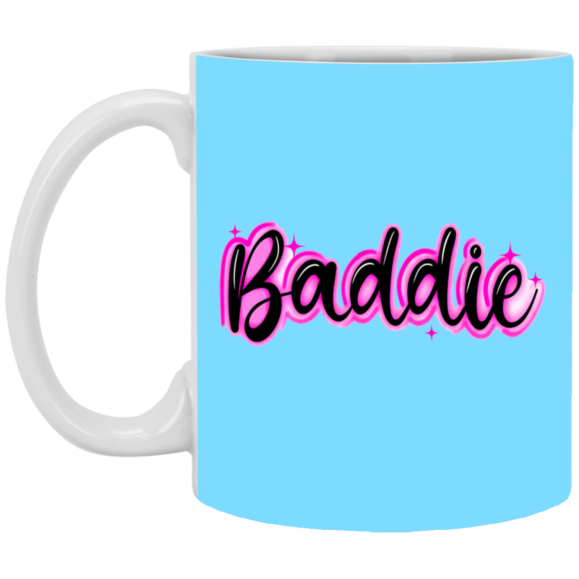 Baddie Gradient-11oz White Mug