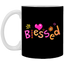 Blessed Flowers-11oz White Mug