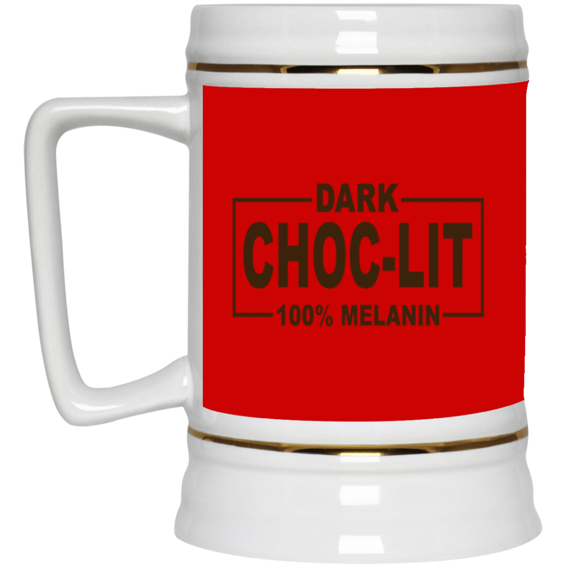 Dark Choc-Lit-Beer Stein 22oz.