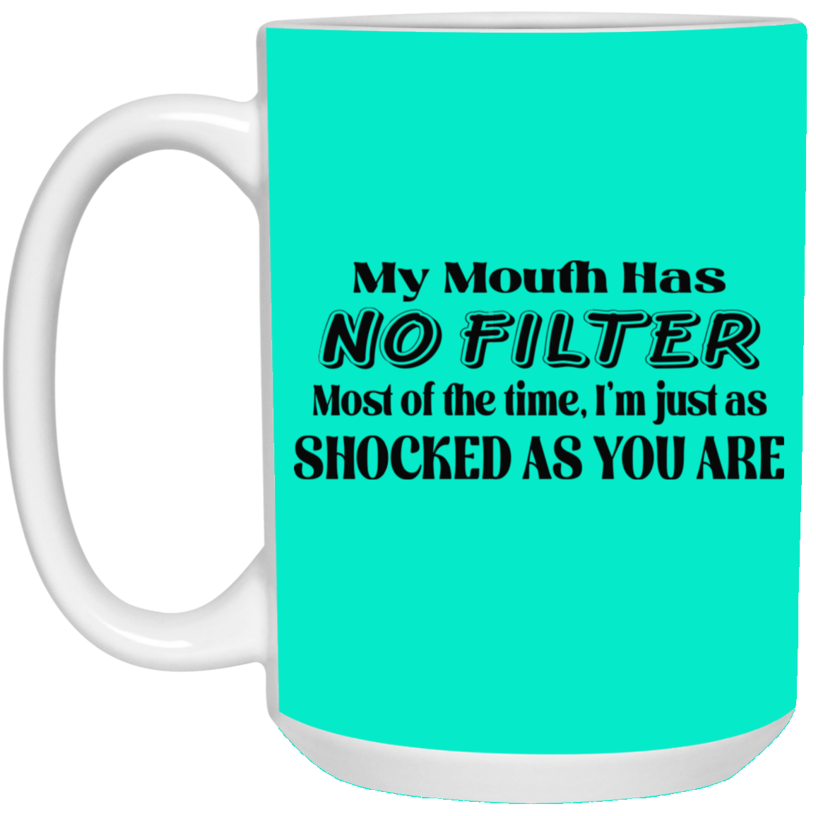 My Mouth Has No Filter-15oz White Mug