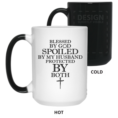 Blessed by God-15oz Color Changing Mug