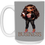 Standing on Business-Brown Woman-15oz White Mug