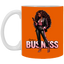 Standing on Business-Black Woman-11oz White Mug