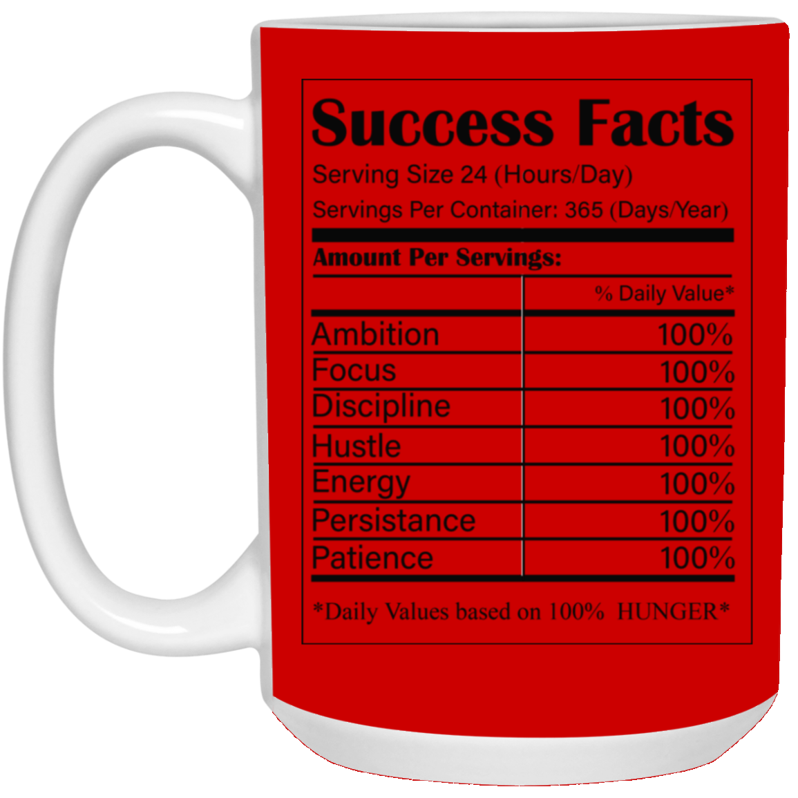 Success Facts-15oz White Mug