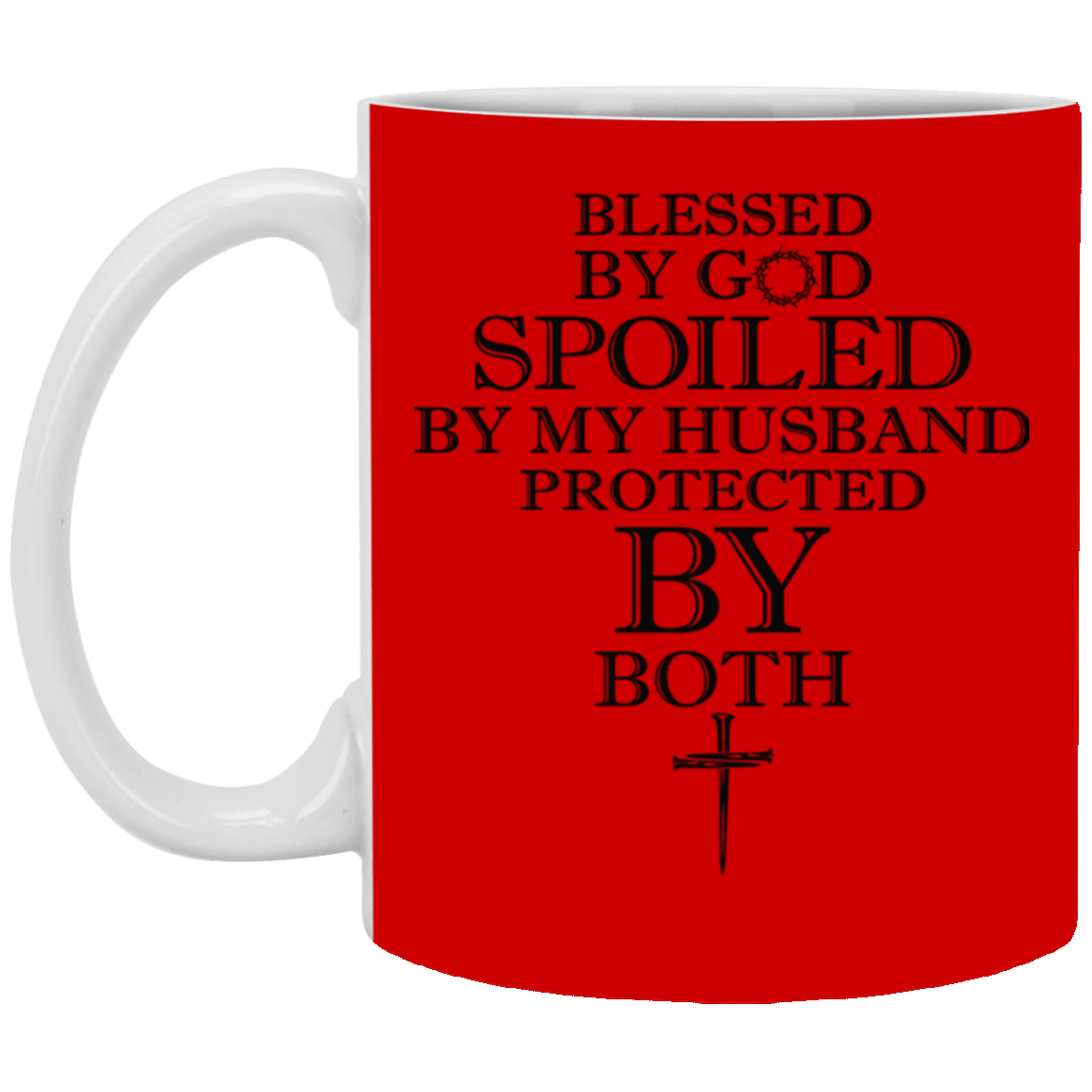 Blessed by God-11oz White Mug