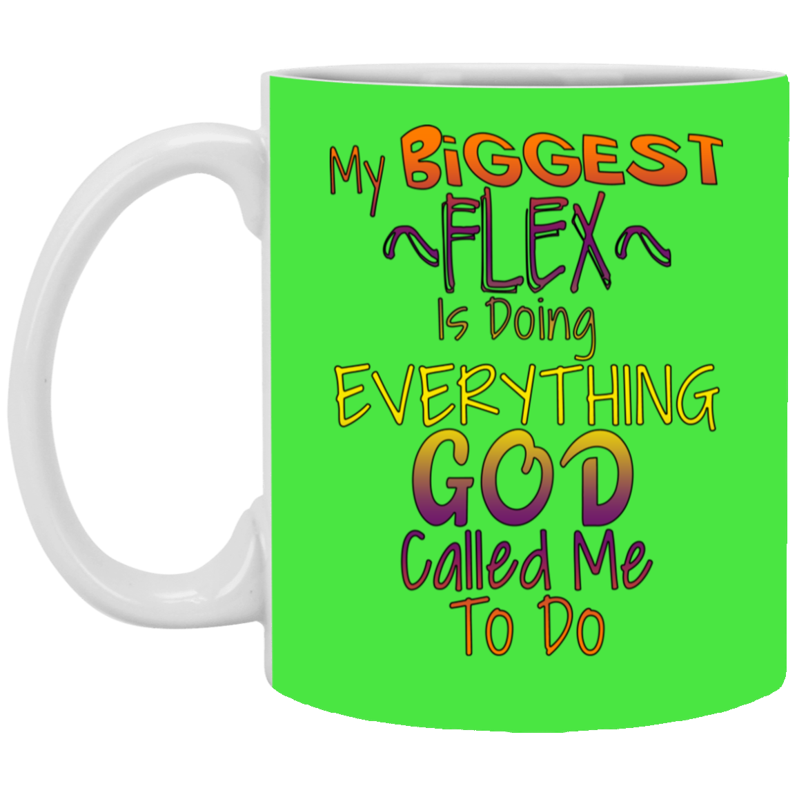 Biggest Flex-11oz White Mug