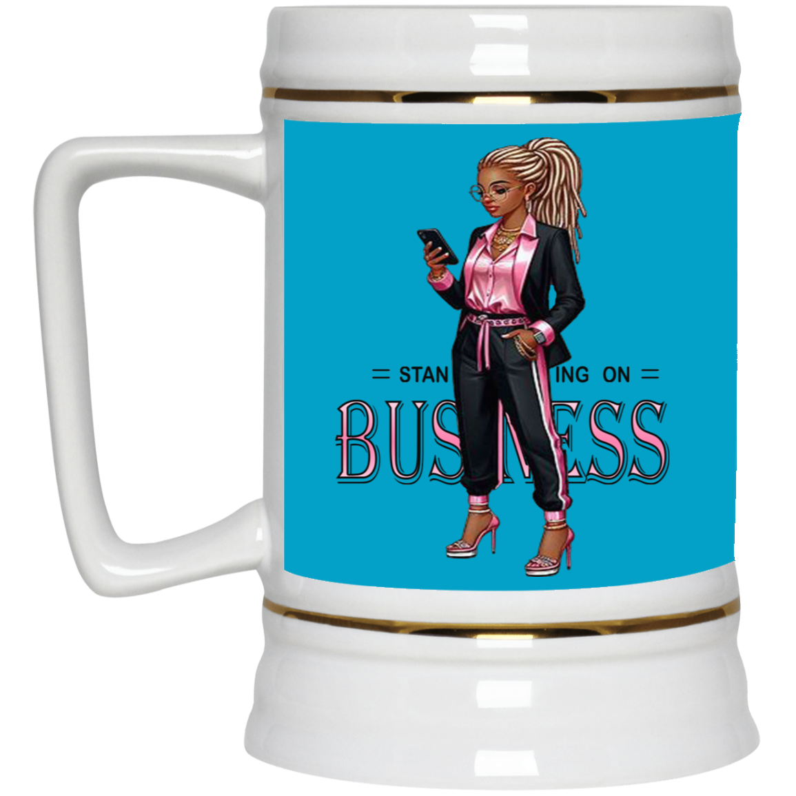 Standing on Business-Dreads-Beer Stein 22oz.