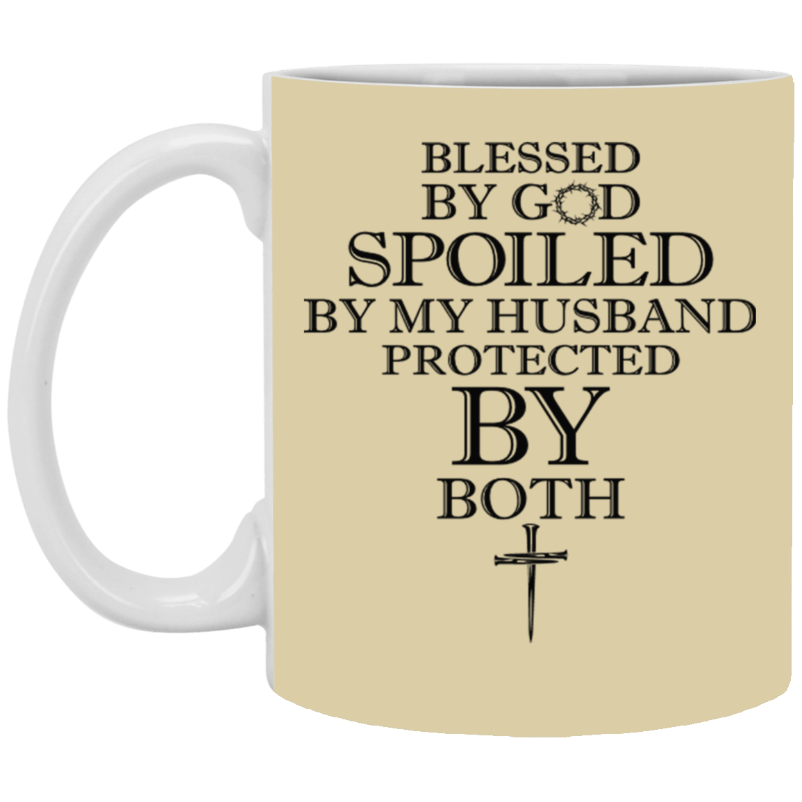 Blessed by God-11oz White Mug
