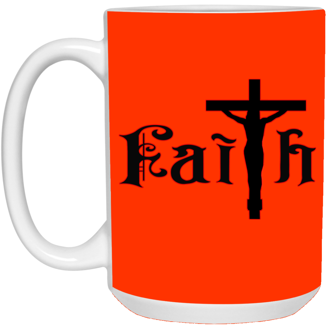 Faith-15oz White Mug