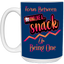 A Snack-15oz White Mug