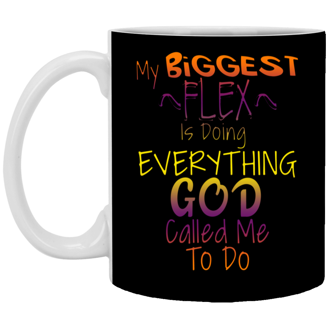 Biggest Flex-11oz White Mug
