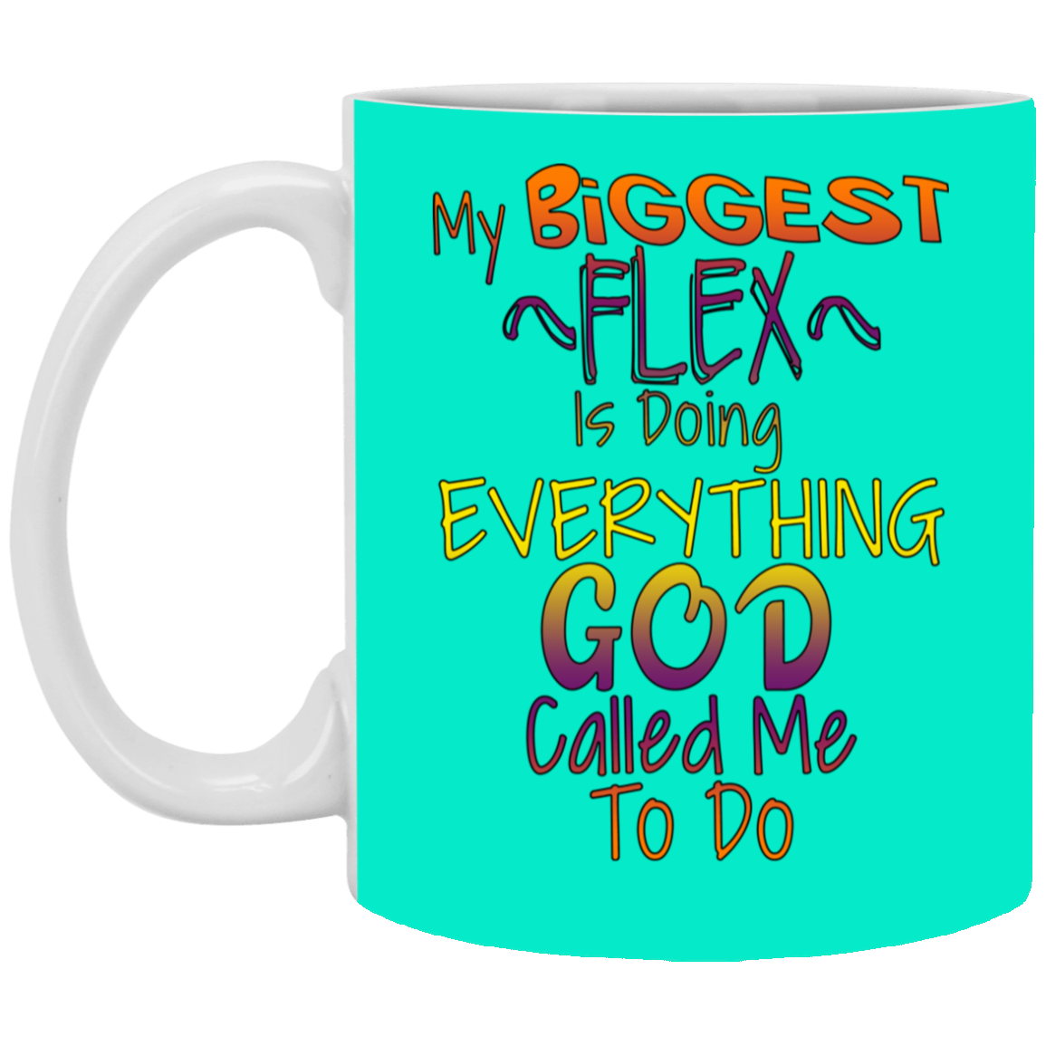 Biggest Flex-11oz White Mug