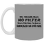 My Mouth Has No Filter-11oz White Mug