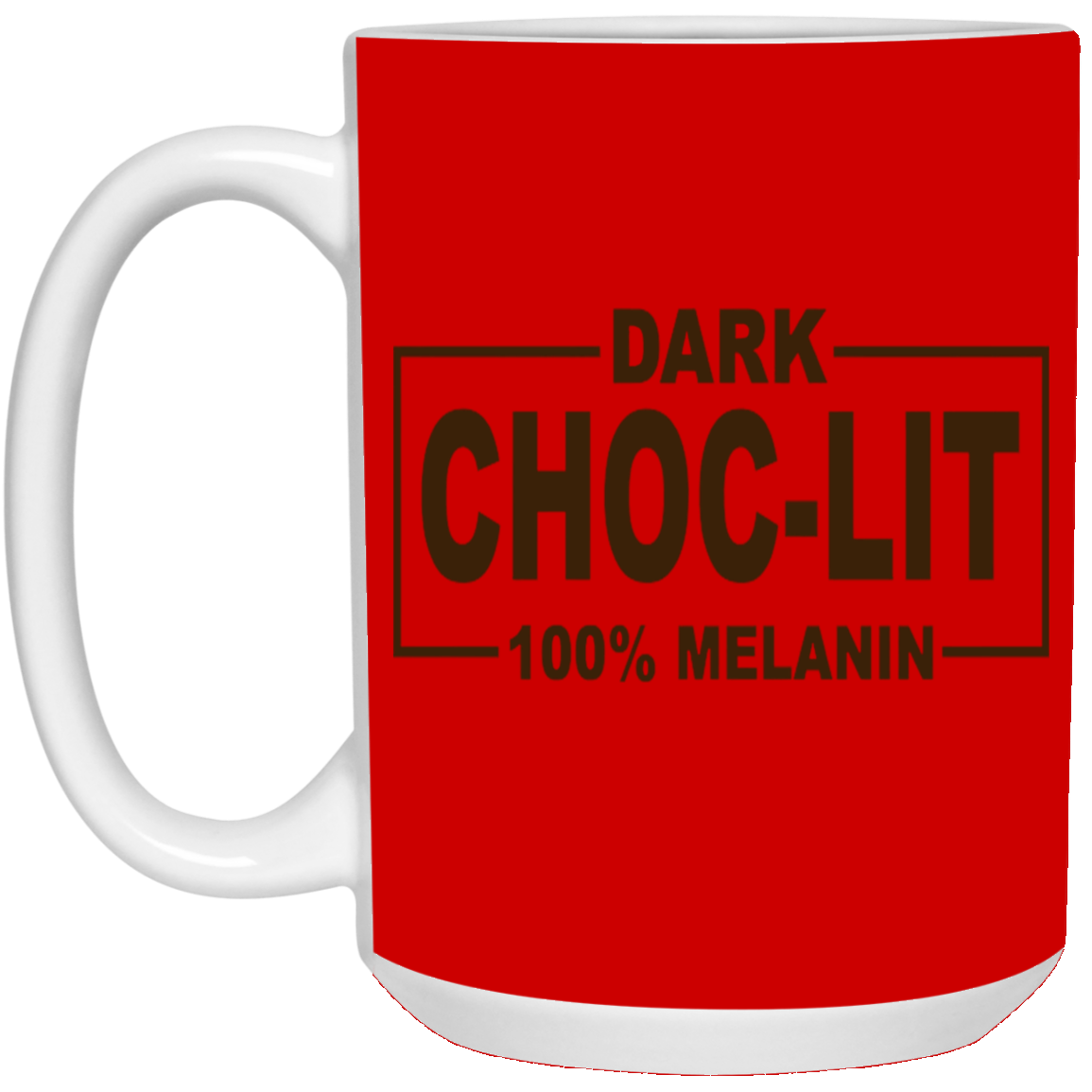 Dark Choc-Lit-15oz White Mug