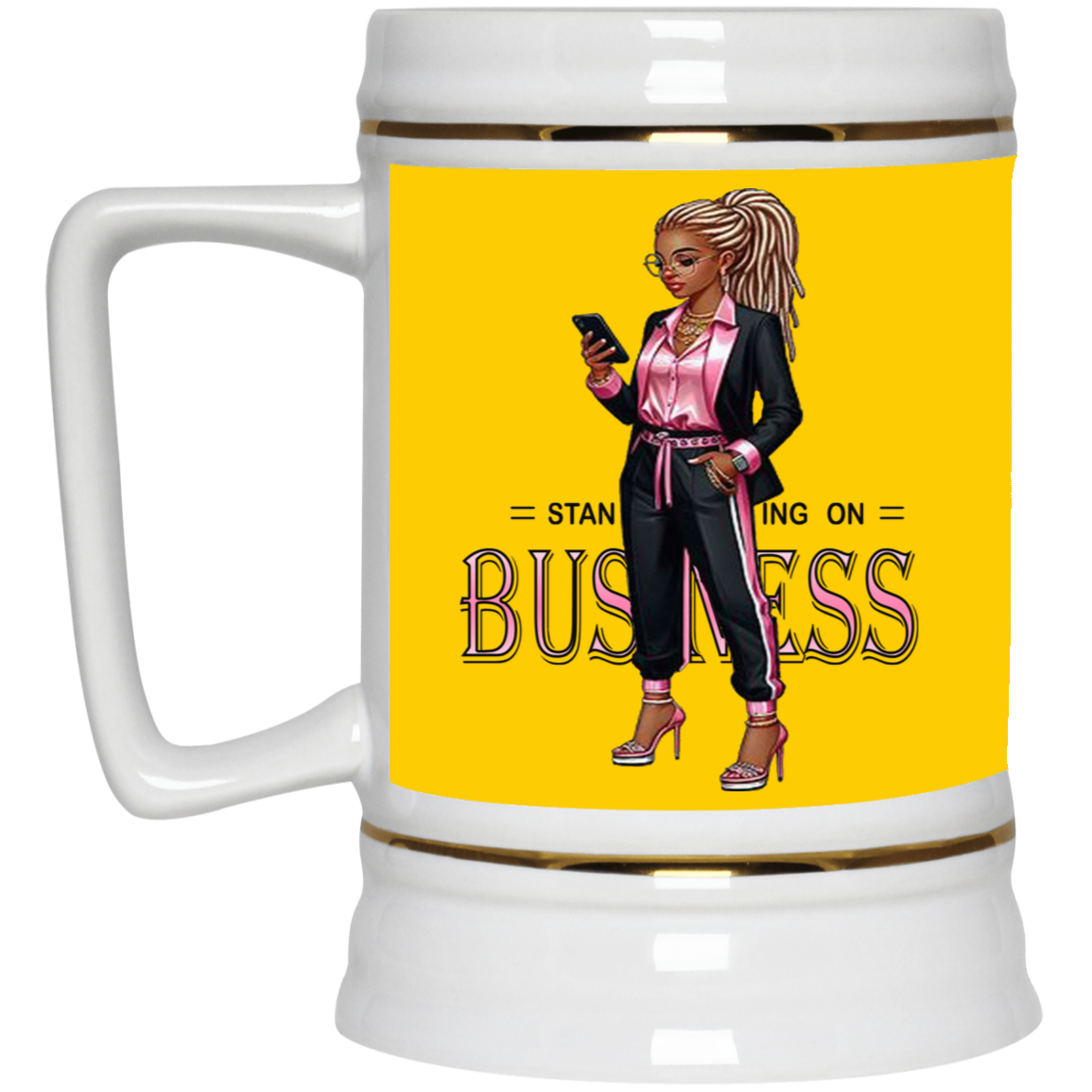 Standing on Business-Dreads-Beer Stein 22oz.