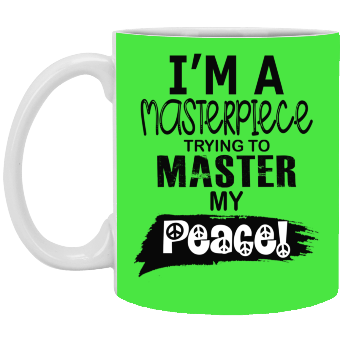 Master Peace-Black-11oz White Mug