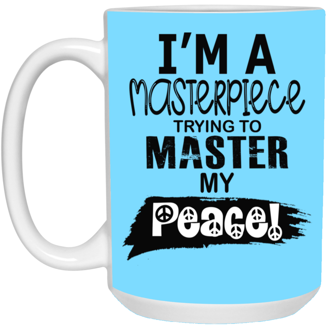 Master Peace-Black-15oz White Mug