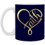 Faith Heart-11oz White Mug