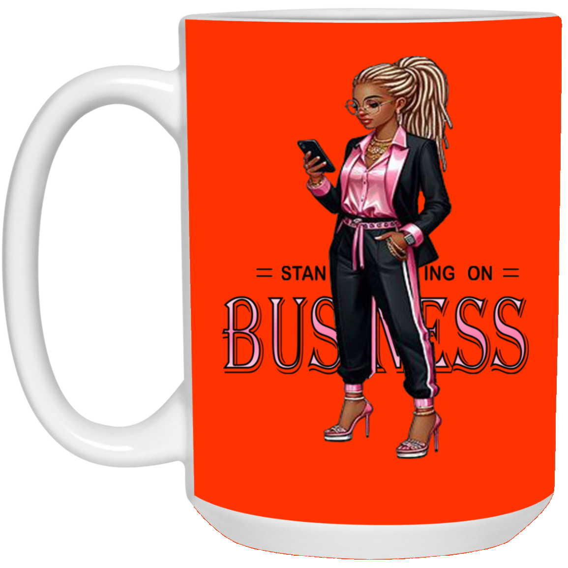 Standing on Business-Dreads-15oz White Mug