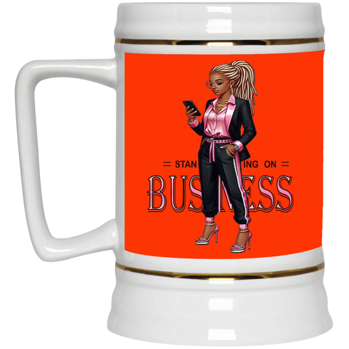 Standing on Business-Dreads-Beer Stein 22oz.