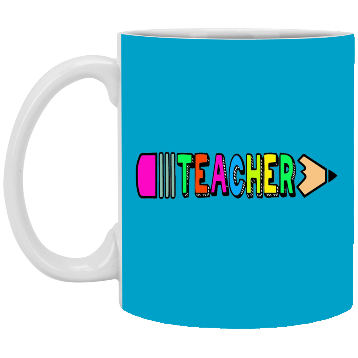 Pencil Teacher-11oz White Mug