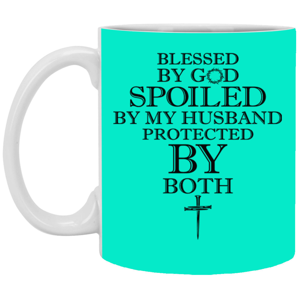 Blessed by God-11oz White Mug