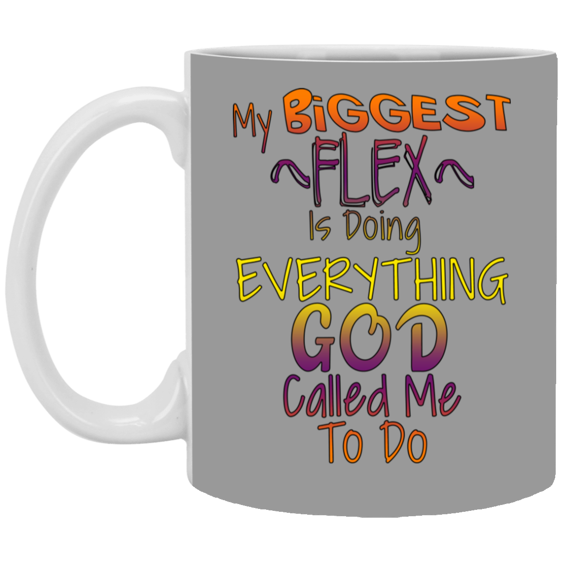 Biggest Flex-11oz White Mug
