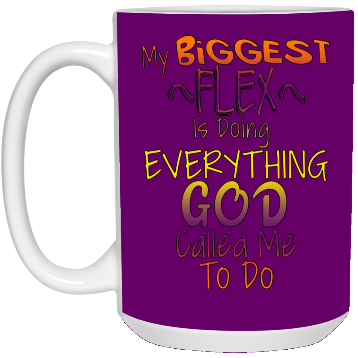 Biggest Flex-15oz White Mug