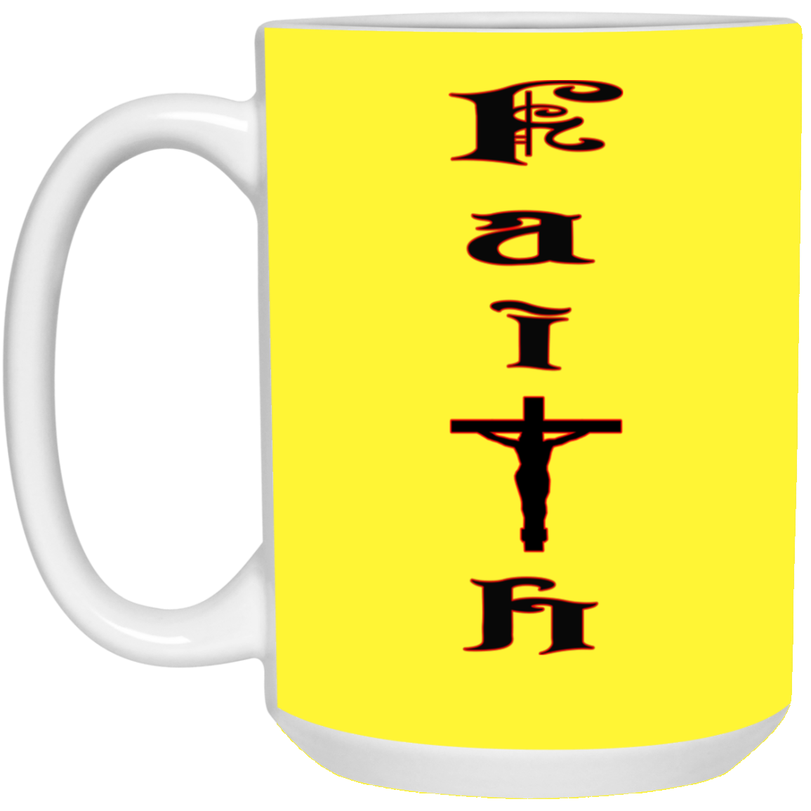 Faith-15oz White Mug