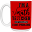 Math Teacher-Repeat-15oz White Mug