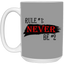 Never #2-15oz White Mug