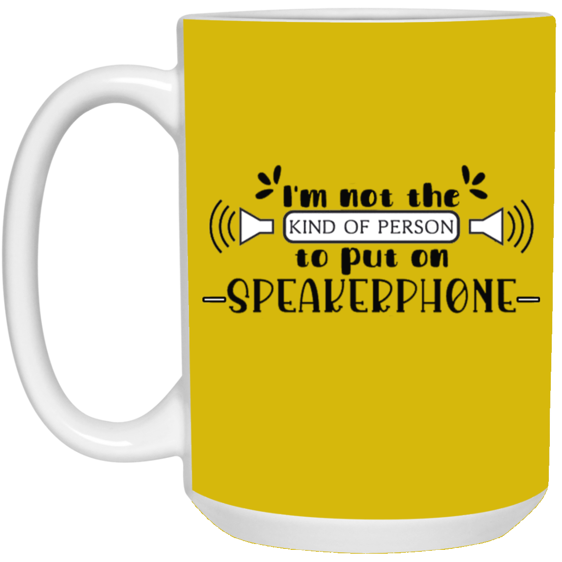 Speakerphone-15oz White Mug