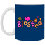 Blessed Flowers-11oz White Mug