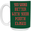 Mouth Closed-15oz White Mug