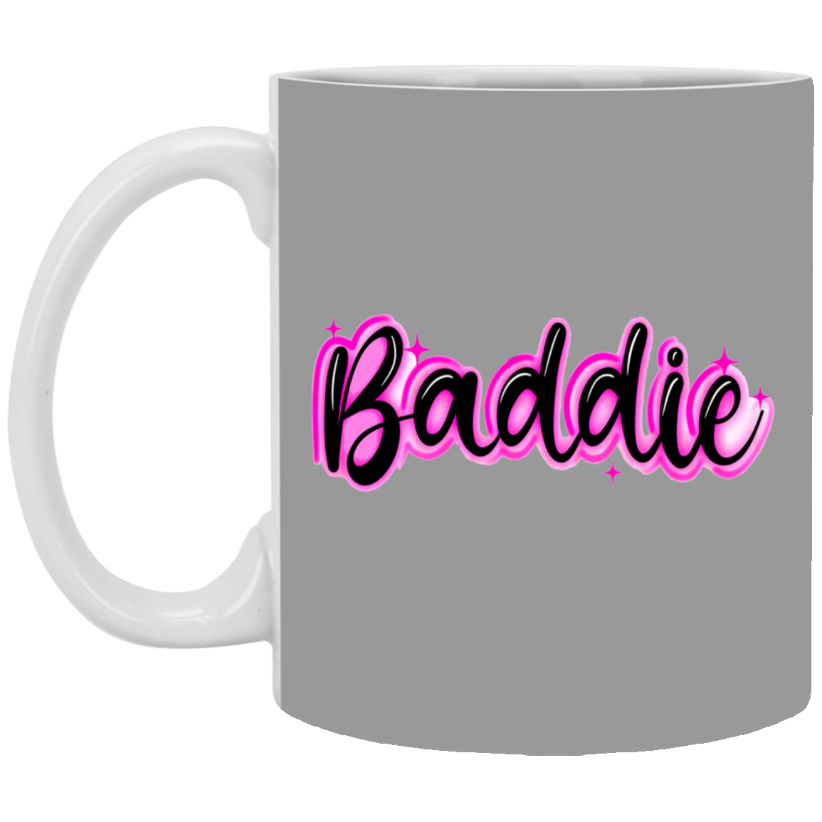 Baddie Gradient-11oz White Mug