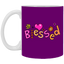 Blessed Flowers-11oz White Mug