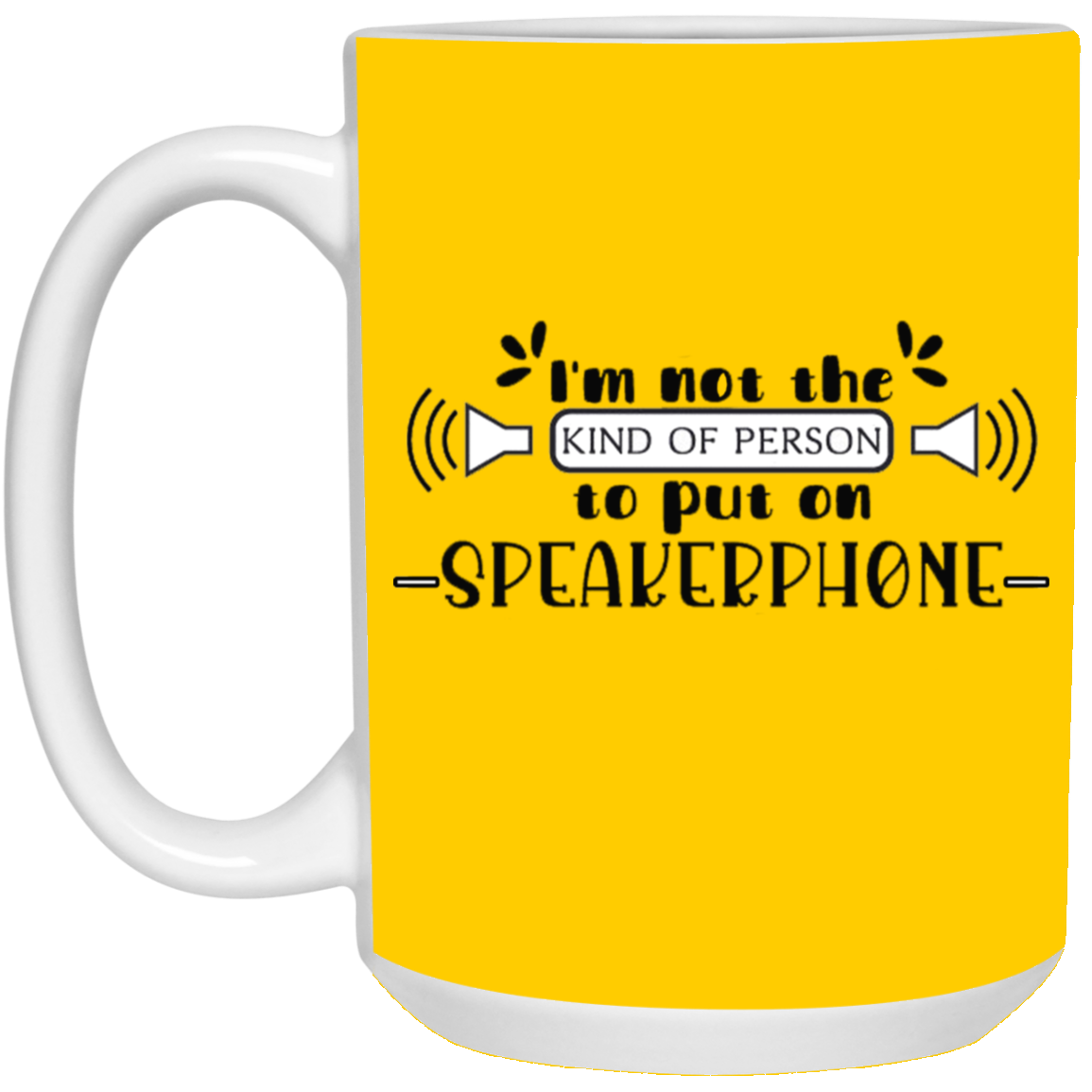Speakerphone-15oz White Mug