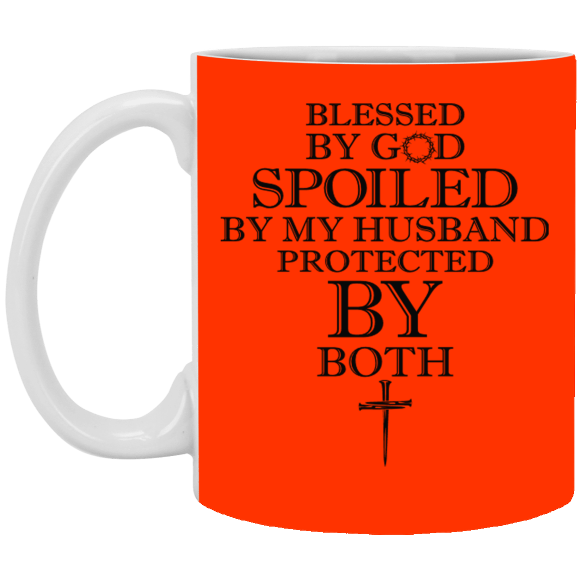 Blessed by God-11oz White Mug