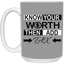 Know Your Worth-15oz White Mug