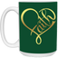 Faith Heart-15oz White Mug