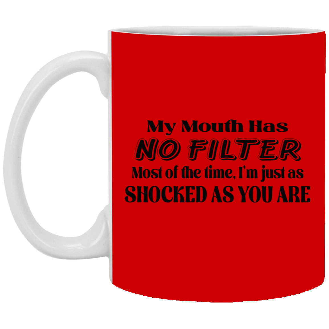 My Mouth Has No Filter-11oz White Mug
